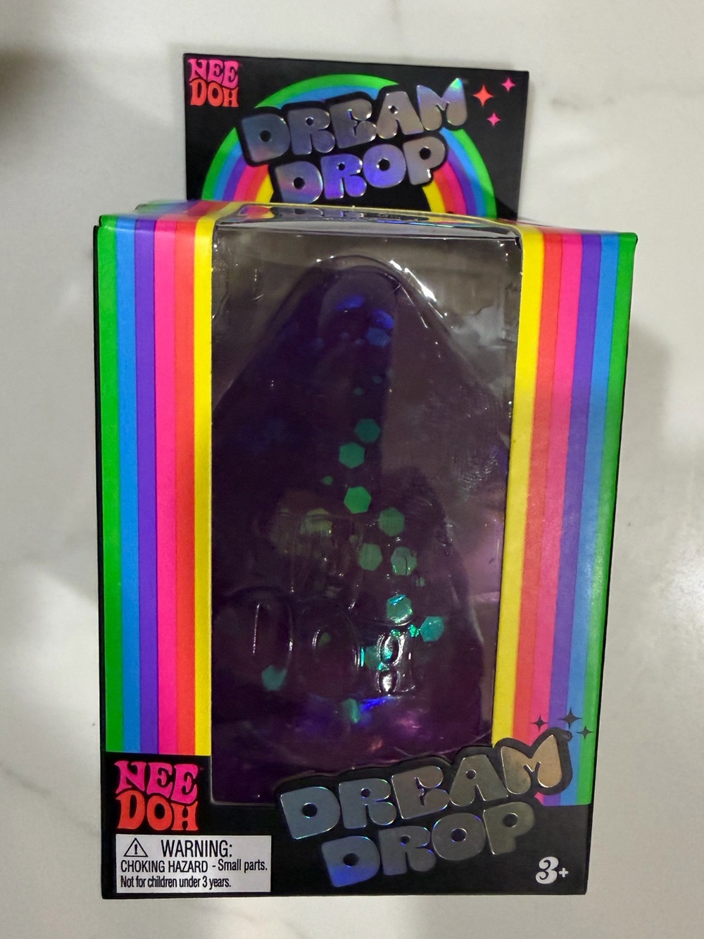 Schylling NEEDOH Dream Drop with splash stand, Purple, NIB, never opened - rare - Picture 2 of 5
